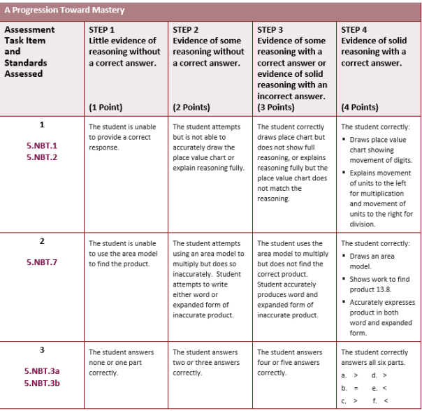 5th Module Rubric